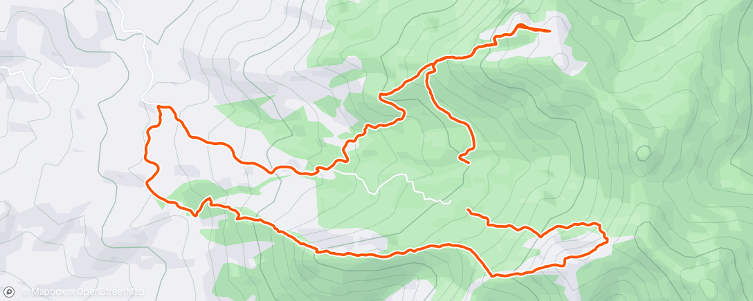 Mapa de la actividad (Trail run matinal)