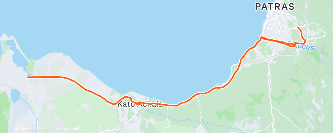 Карта физической активности (Morning Ride)