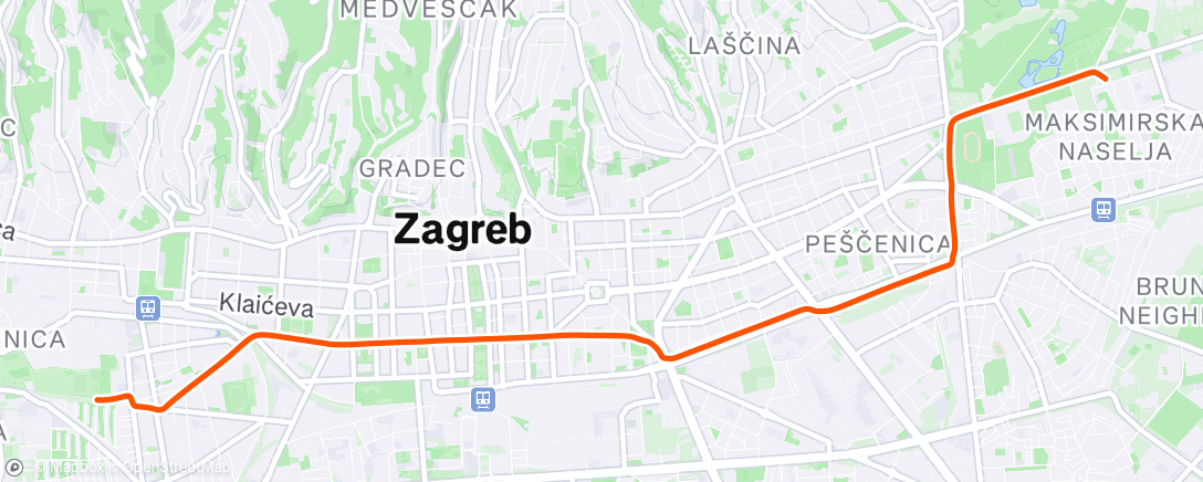 Map of the activity, Afternoon Ride