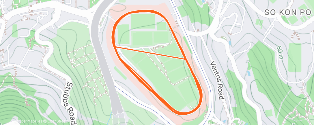 Карта физической активности (Evening Run)