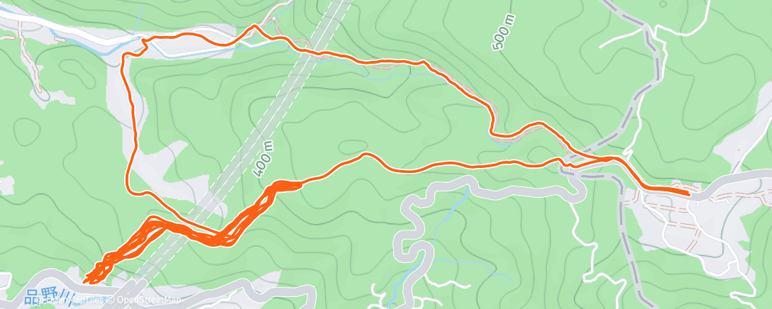 Map of the activity, 午後のライド