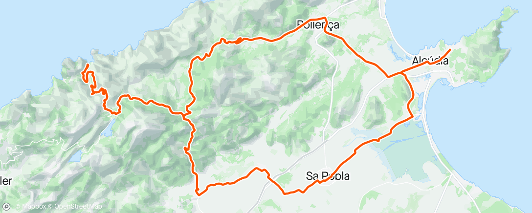 Map of the activity, Sa Colabra ⛰️😎