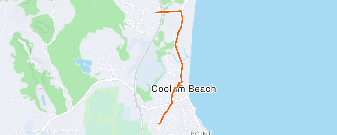 Map of the activity, Morning Run