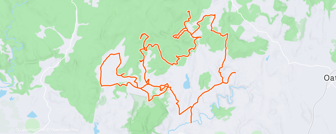 Map of the activity, Stagger On - 24h Rogaine
