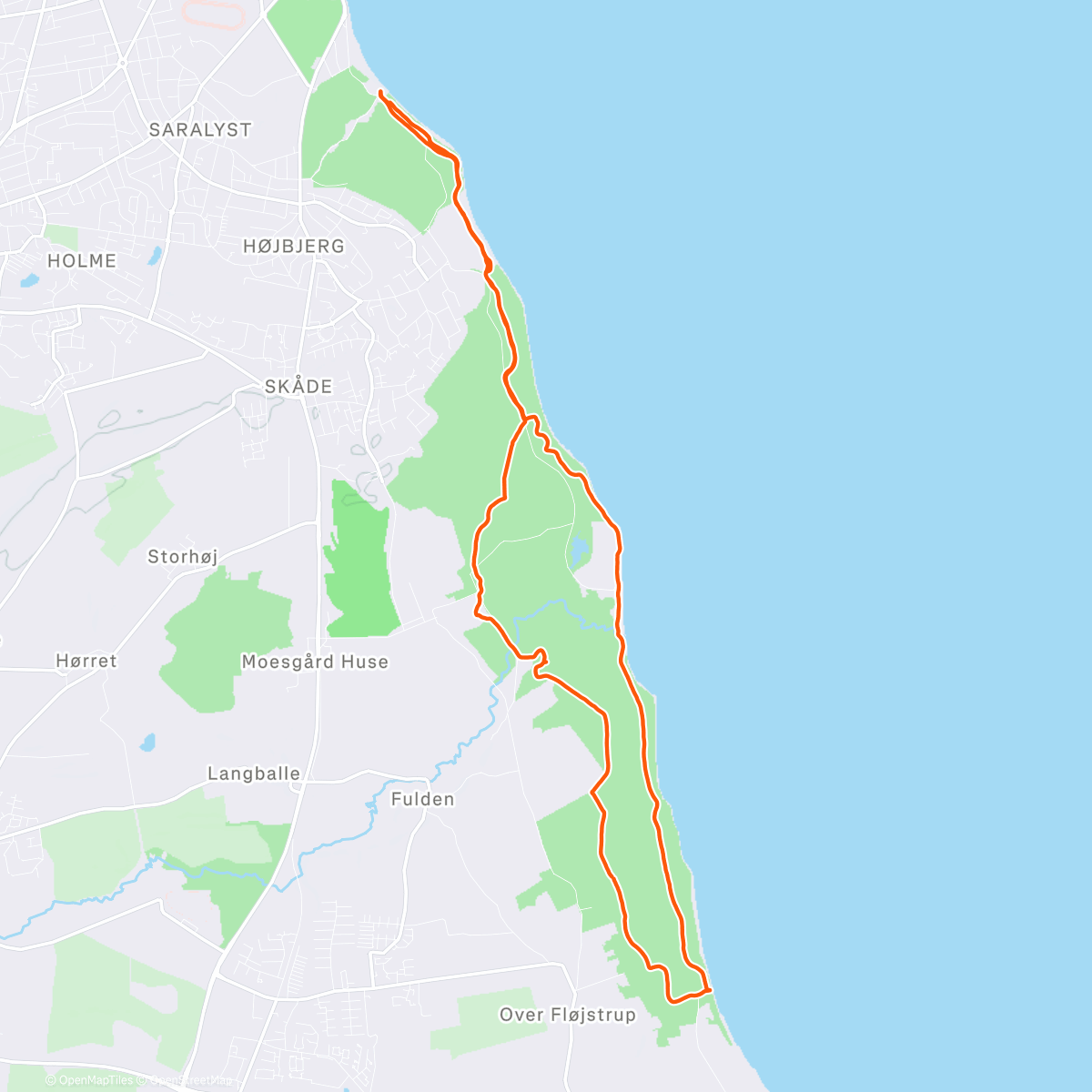 Map of the activity, Cozy Christmas vibes in the woods… while some brave souls took a winter splash in the sea 🎄🥶