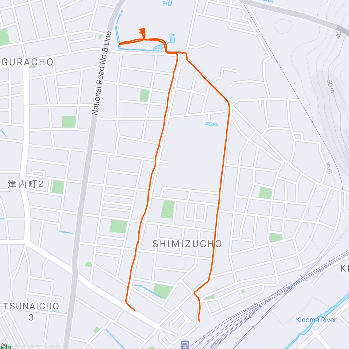 Map of the activity, 乗換時間で参拝⛩️
