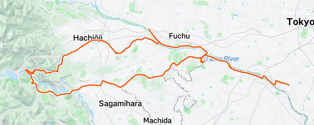 Map of the activity, 大垂水峠