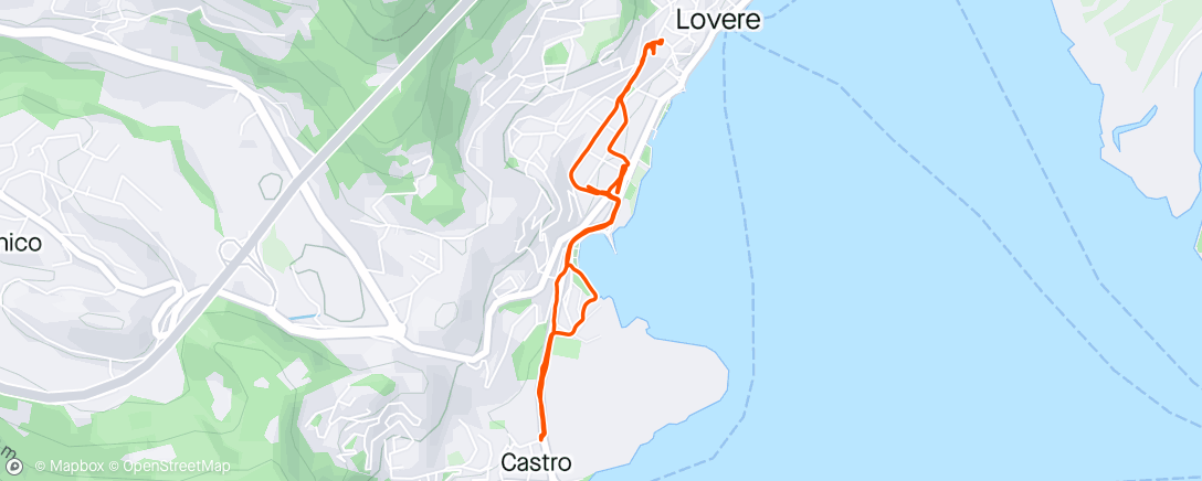 アクティビティ「Camminata mattutina」の地図