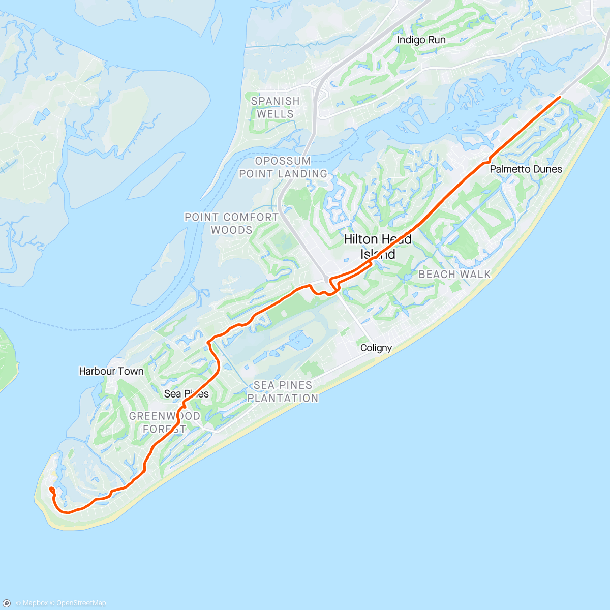 Map of the activity, Beautiful Day Ride