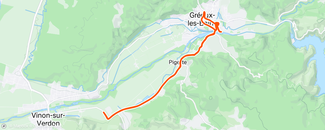 Map of the activity, Sortie vélo dans l'après-midi