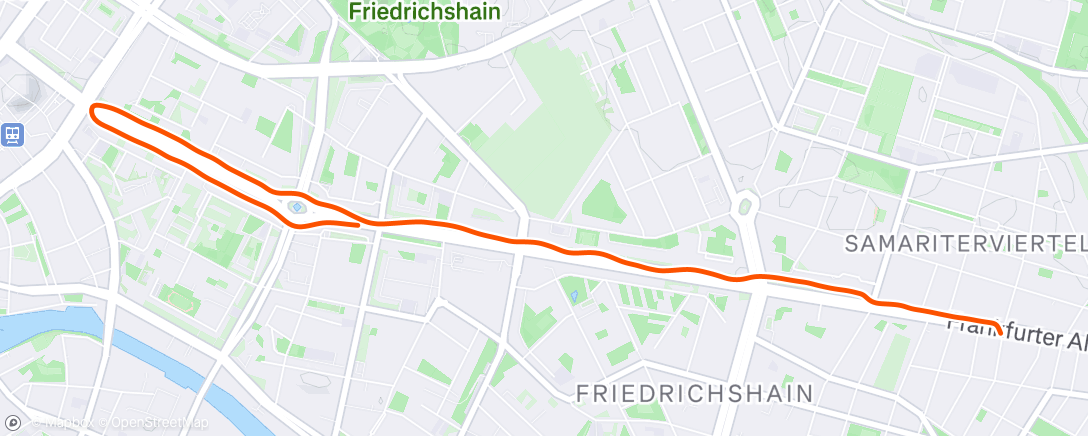 Map of the activity, Morning Run