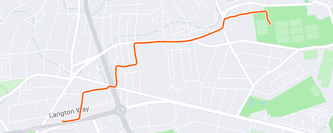 Map of the activity, Morning Run