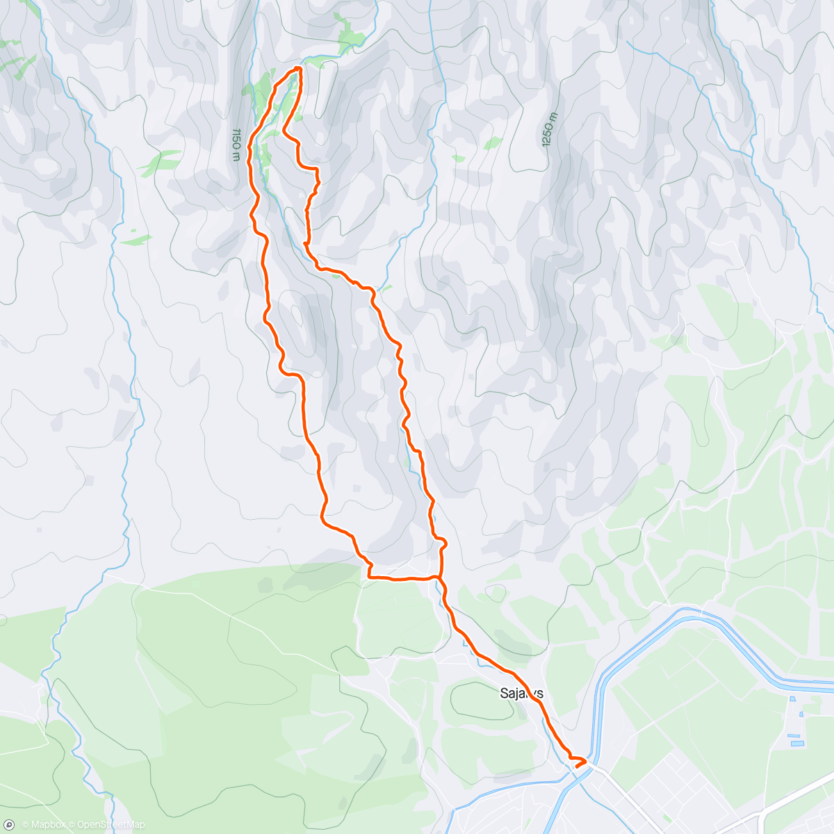 Map of the activity, Tavaksay Canyon