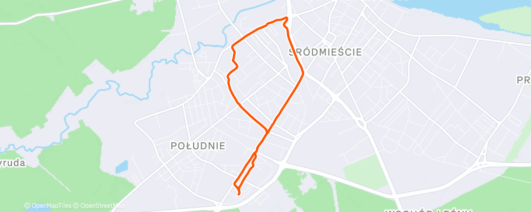 Map of the activity, Evening Walk