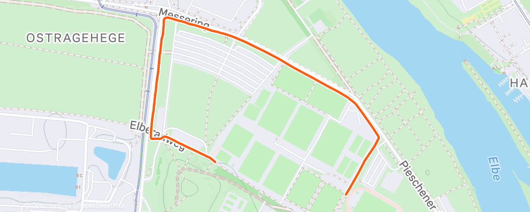 Map of the activity, Spaziergang am Nachmittag