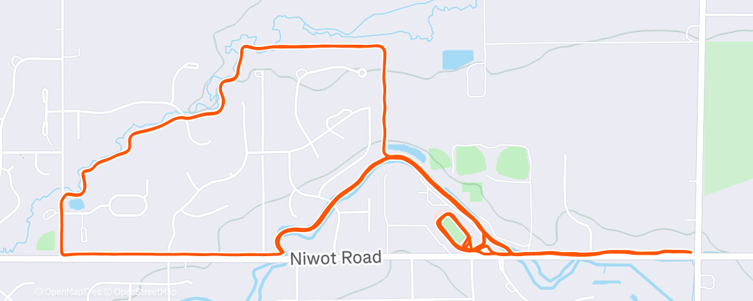 Carte de l'activité Afternoon Run