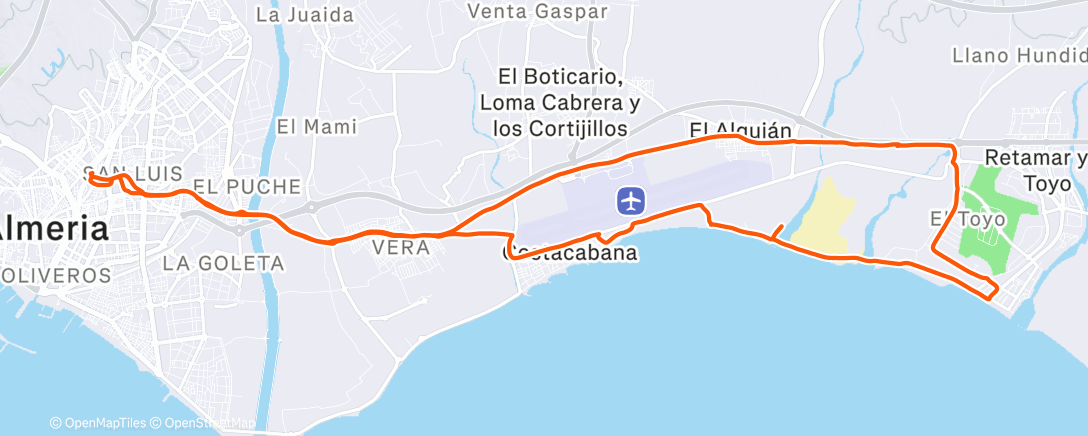 Map of the activity, Morning Ride