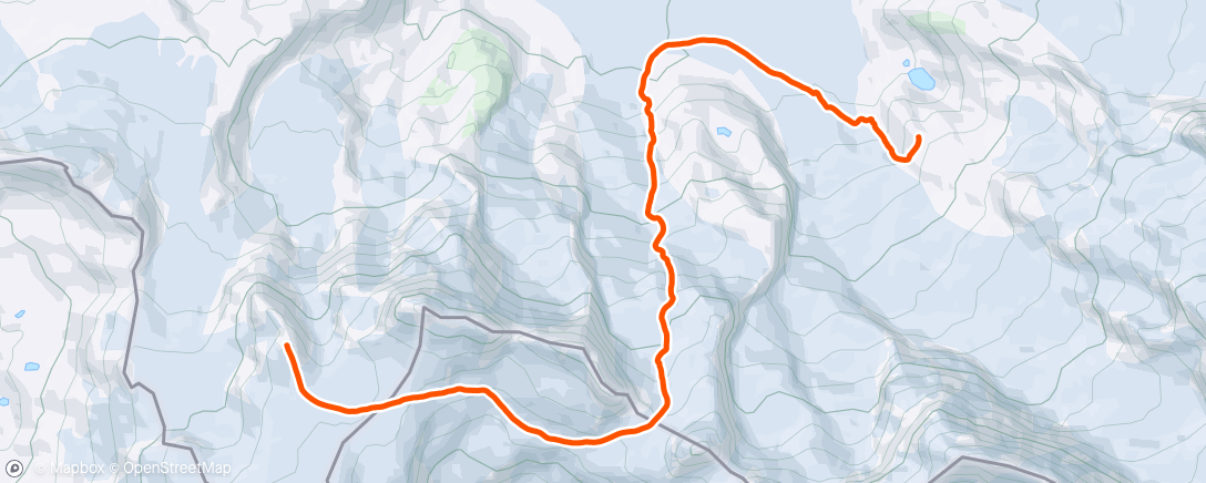 Map of the activity, Via Schwarztor zur Hütte im Whiteout
