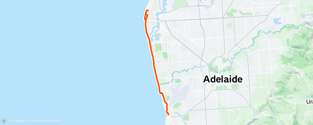 Mapa de la actividad (Morning Ride)