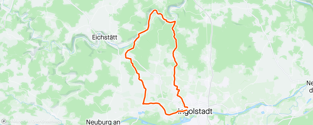 Map of the activity, Altmühltal - immer gut.