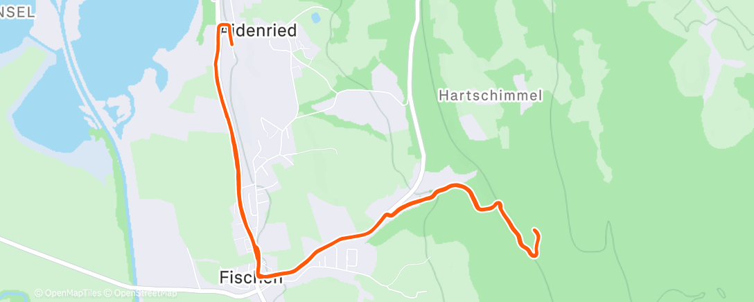 Map of the activity, keep fit, run a bit