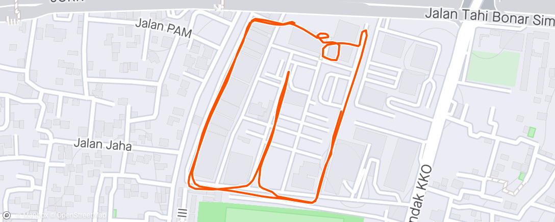 Map of the activity, Earth day Morning Run