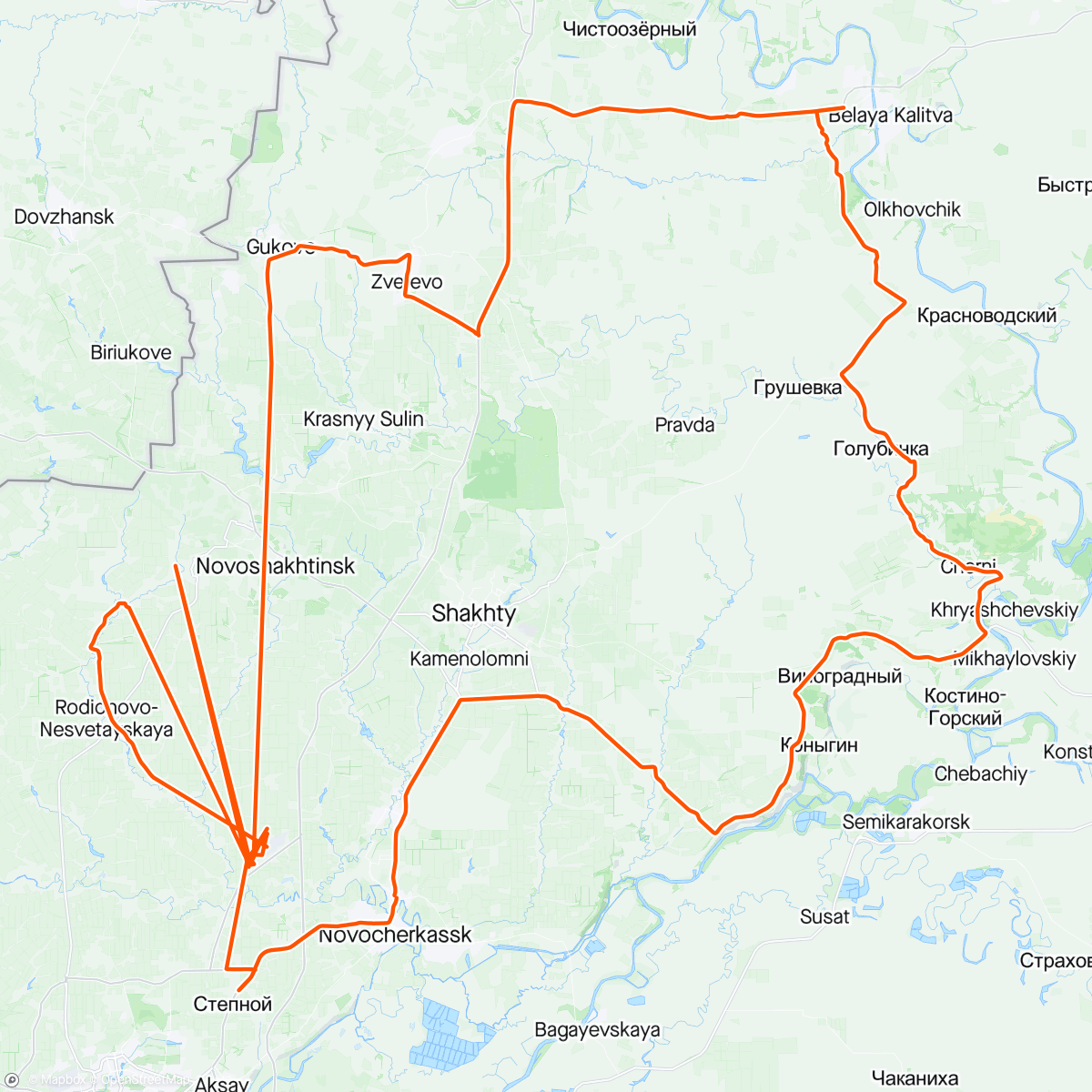 Kaart van de activiteit “Северный 400”