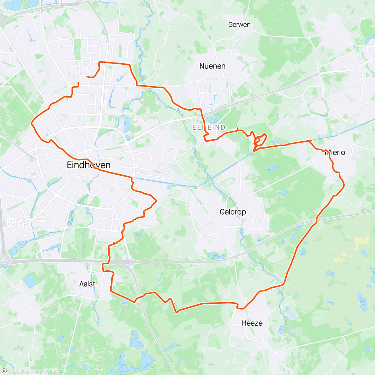 Map of the activity, Morning Ride, cold 🥶