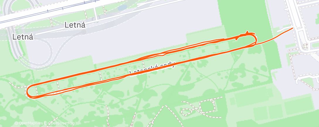 Map of the activity, Morning Run