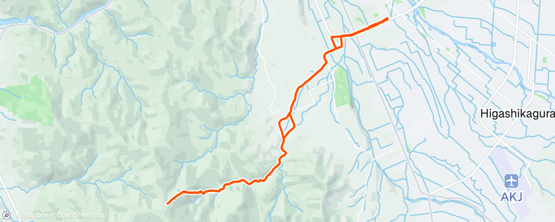 Map of the activity, MTB +山(藪)登り