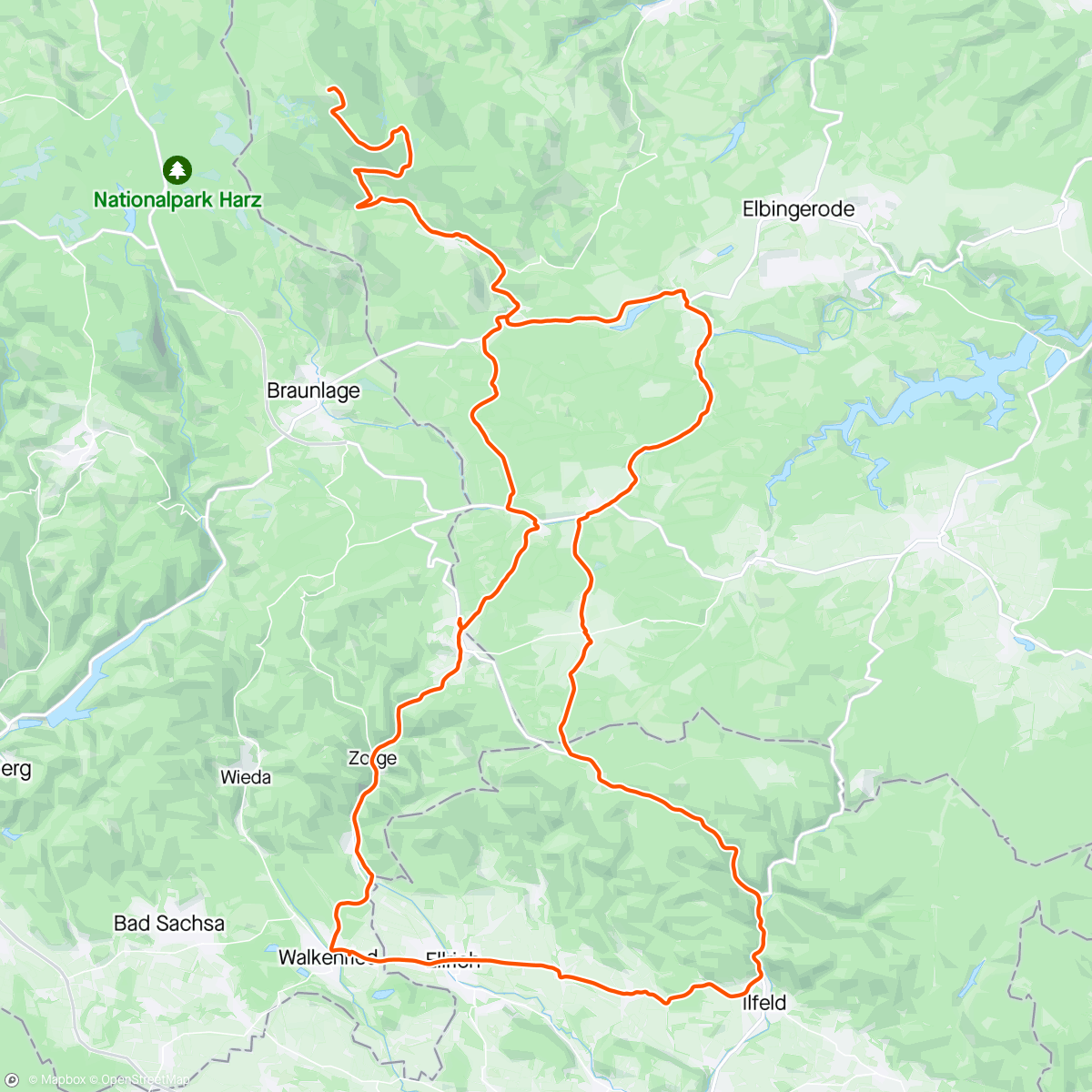 Map of the activity, Zum Brocken ⛰️🥳