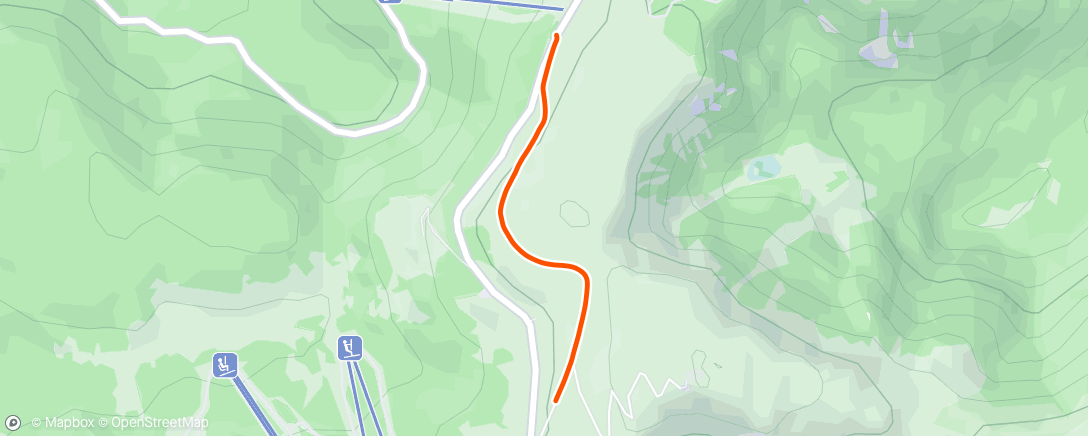 Map of the activity, Marche dans l'après-midi