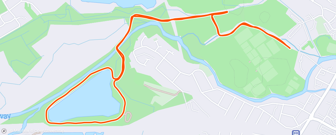 「Tonbridge Park Run」活動的地圖