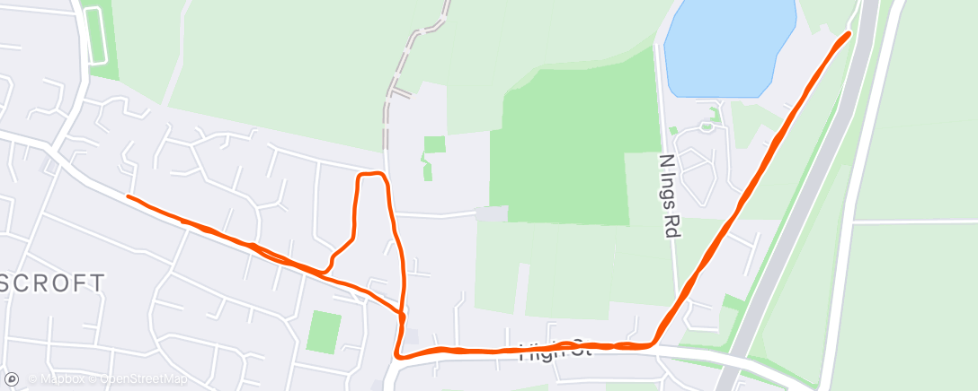 Map of the activity, Morning Run