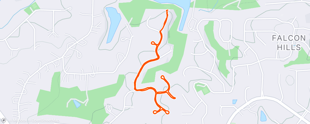 Map of the activity, Morning Hike