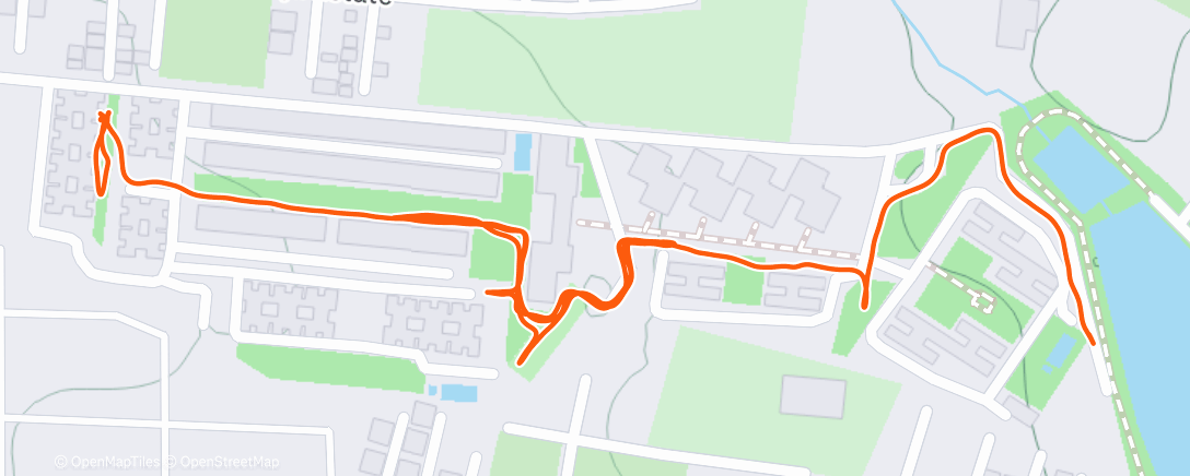 Map of the activity, Afternoon Walk