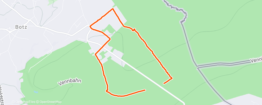 Карта физической активности (Afternoon Hike)