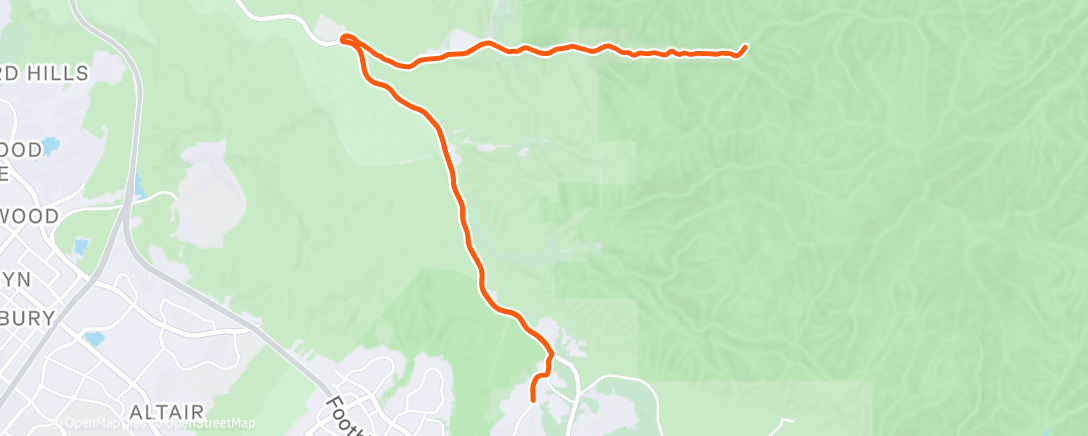 Map of the activity, Morning Ride