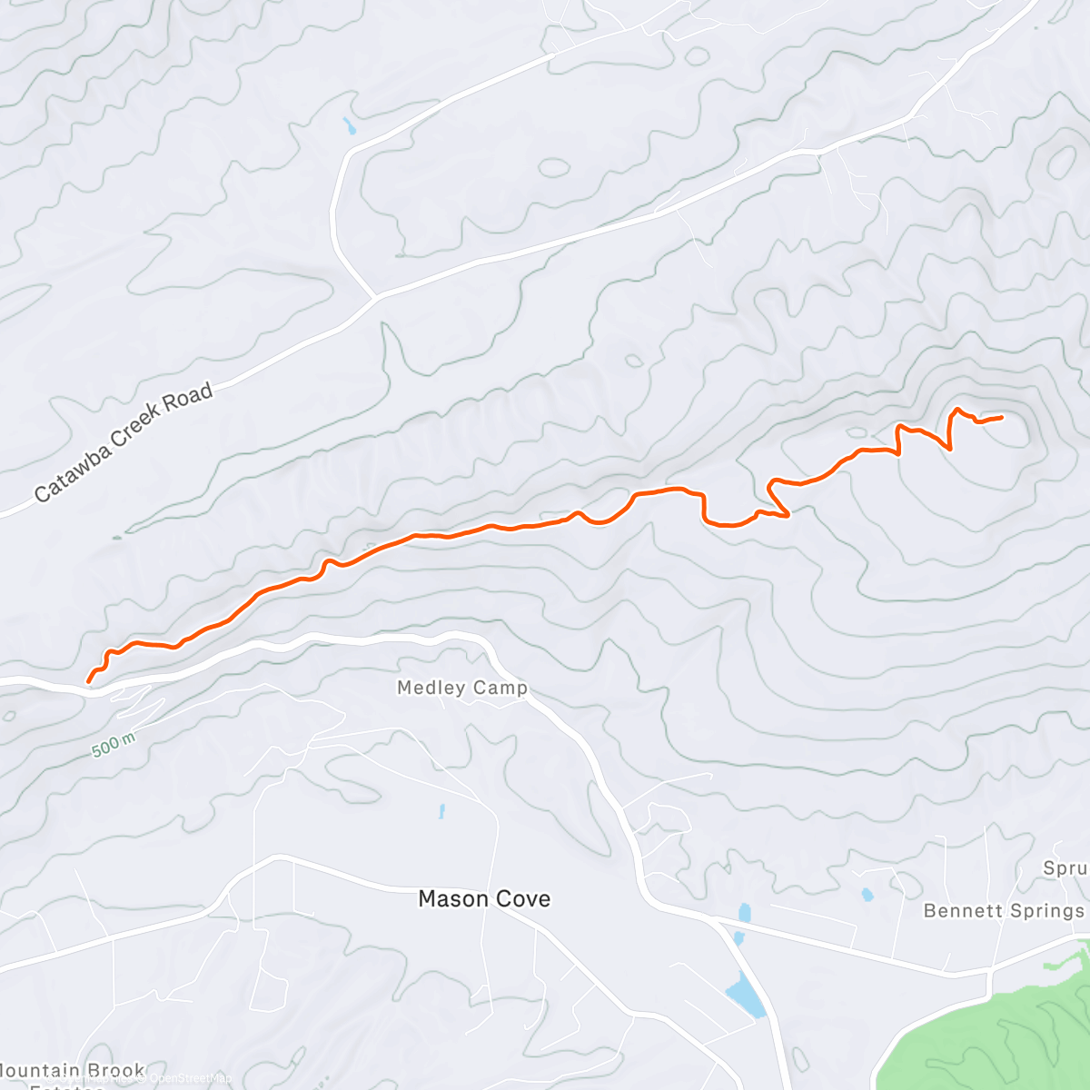 Mappa dell'attività Afternoon Trail Run