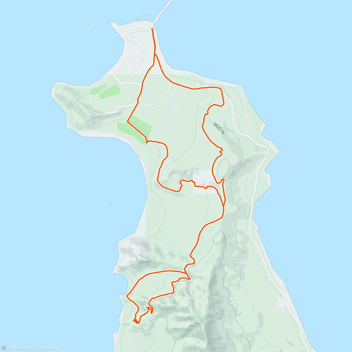 Mapa da atividade, New bike day