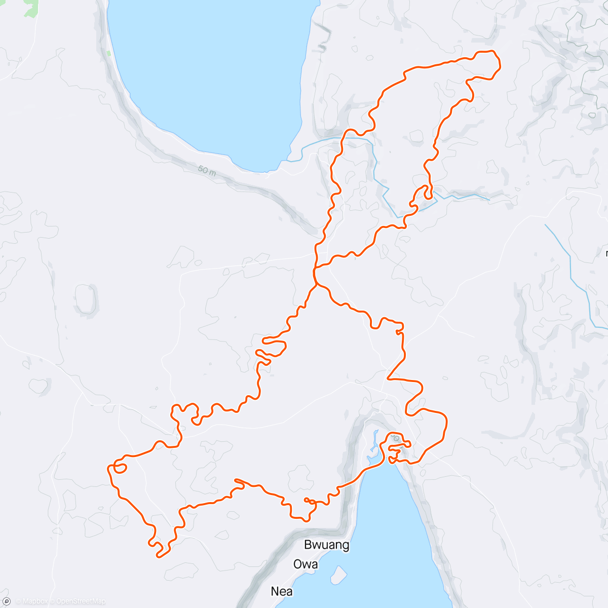 Kaart van de activiteit “Zwift - PEAK - Bike - SU3 in Makuri Islands”
