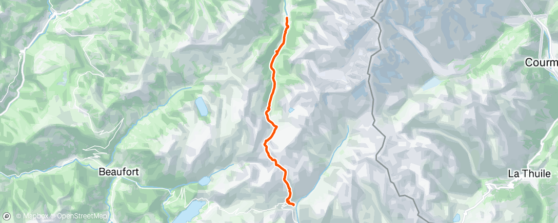 Map of the activity, Monday Morning Hike