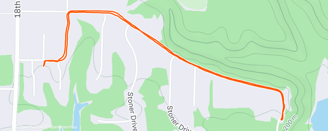 Map of the activity, Dog Walk