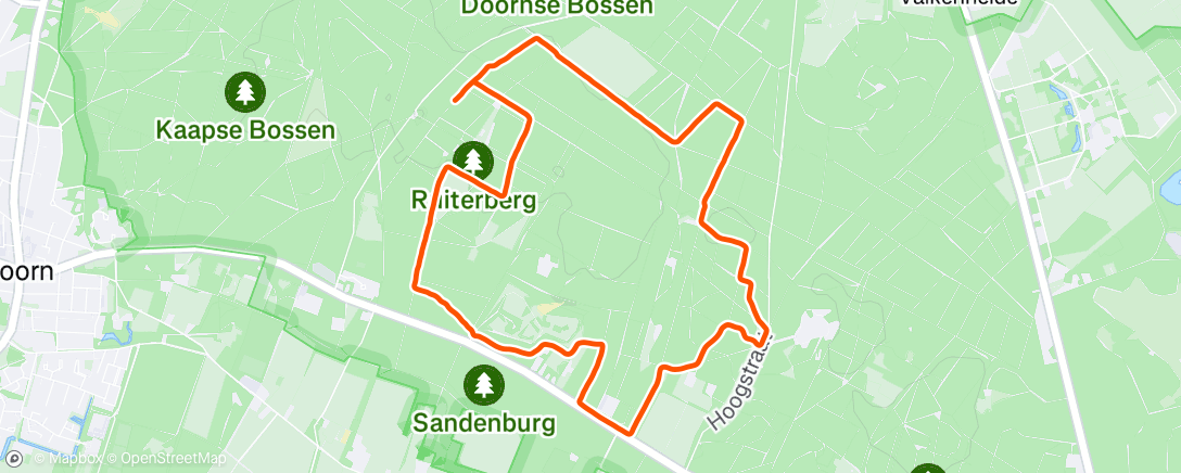 Map of the activity, Morning Run