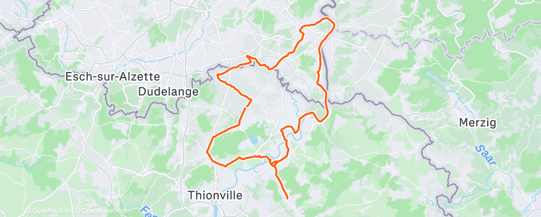 Map of the activity, Sortie le matin