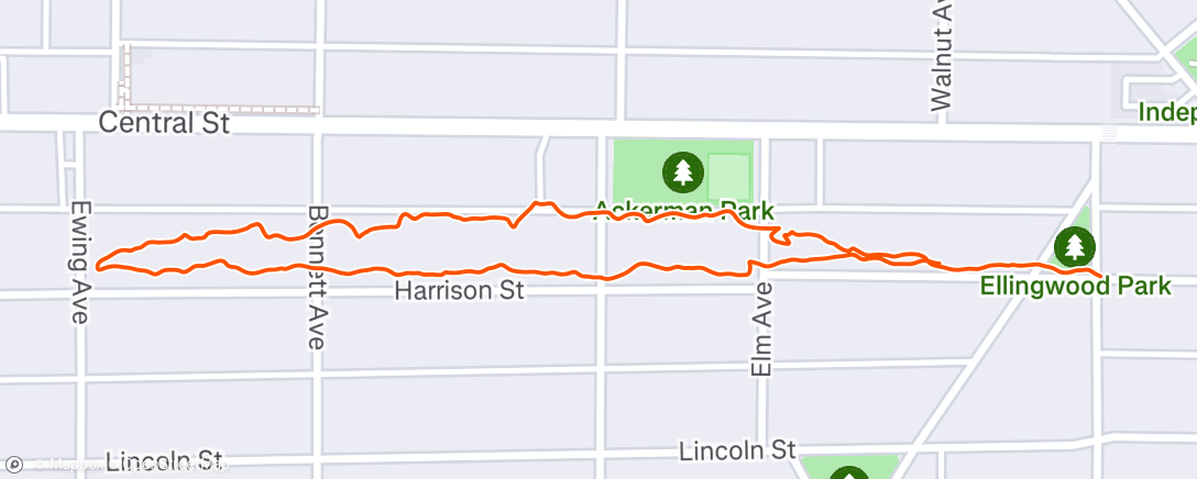 Map of the activity, Lunch Walk