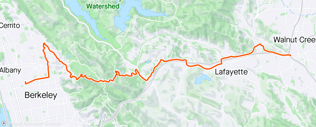 Map of the activity, Singlespeed Commute