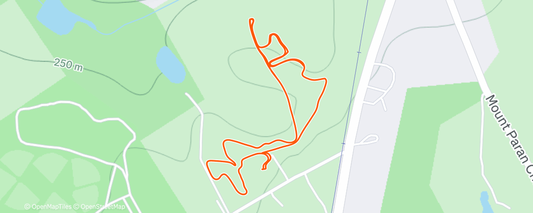 Map of the activity, CX recon pre race