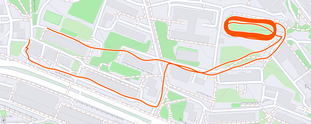 Map of the activity, Трейлраннинг (вечер)