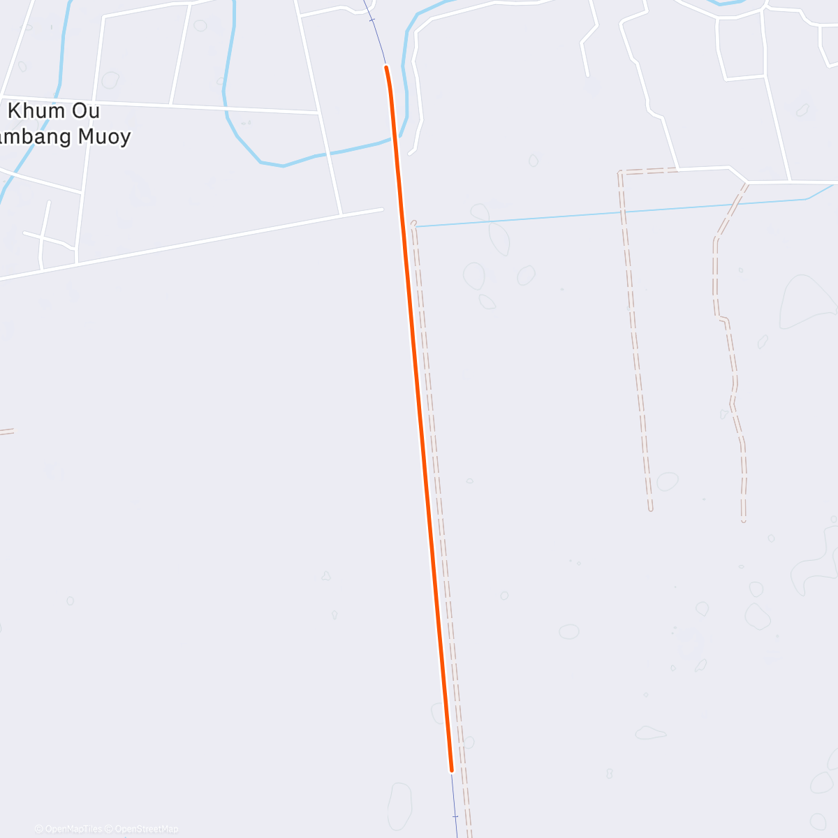 Map of the activity, Riding the bamboo train